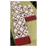 Country Rooster Kitchen Curtains 1 set