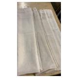 4) cream colored Linen Curtain Panels Set
