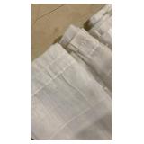 4) cream colored Linen Curtain Panels Set