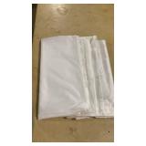 4) white sheer panels curtains