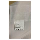 2)White sheer Curtain Panel