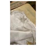 2) White Layered sheer panels curtains