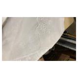 White Floral Embroidered Organza curtains