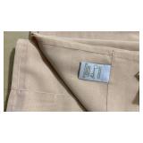 2) panels curtains, dark cream