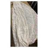 White Cotton Lace oblong Tablecloth