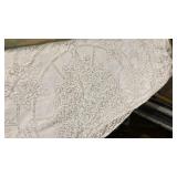White Cotton Lace oblong Tablecloth