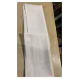 2) panels, White long, sheer curtains