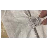 2) White Cotton valances with Lace Trim