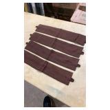 Brown Cotton 4) tiebacks for curtains