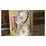 Floral Garden Serving Platter Set