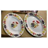 Floral Garden Serving Platter Set