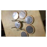 Metal and wooden coasters