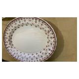 Brown Fleur-de-lis Pattern platter