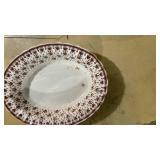 Brown Floral Border English bowl