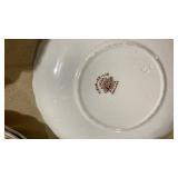 Royal De-Lis Brown Floral Tea Set15) saucers 13) cups