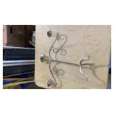 Decorative Triple Candle Holder with Scrollwork