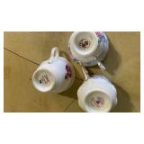 Royal Crown China Floral Tea Cups