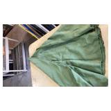 Mid-Century Green Textured round tablecloth