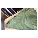 Mid-Century Green Textured round tablecloth