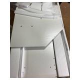 Retails for $280! Kyrvo Corner Closet System with 12 Shelves and 2 Hanging Rods, 40"W x 80"H Freestanding Walk-in Closet Organizer System