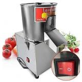 Retails for $190! 110V 600W Commercial Food Processor Machine, High Power Electric Vegetable Meat Chopper Grinder Stainless Steel Adjustable Thickness Food Slicer - 110volt 120kg/h, Granular Type