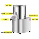 Retails for $190! 110V 600W Commercial Food Processor Machine, High Power Electric Vegetable Meat Chopper Grinder Stainless Steel Adjustable Thickness Food Slicer - 110volt 120kg/h, Granular Type