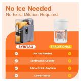 Retails for $483! Slushie Machine No Ice Needed, Ouddy Popsicles Molds (Gray)