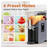 Retails for $483! Slushie Machine No Ice Needed, Ouddy Popsicles Molds (Gray)