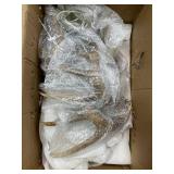 Retails for $400! Farmhouse Antler Chandelier 12-Light,Vintage Antler Chandeliers Lighting, Retro Antler Ceiling Pendant Light Fixture 2-Tier for Home Store Coffee Bar (12 Lamps arms + 3arms)