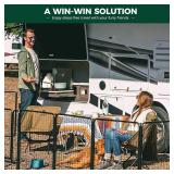 Retails for $160! FXW Rollick Unleashed Dog Playpen for Indoor, Yard, RV Camping, 32 inch 16 Panels for Small and Medium Dogs, Black Patented