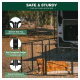Retails for $160! FXW Rollick Unleashed Dog Playpen for Indoor, Yard, RV Camping, 32 inch 16 Panels for Small and Medium Dogs, Black Patented