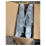 Retails for $330! Adjustable Adirondack Chair with Retractable Ottoman Set of 2, HDPE Folding Adirondack Chair with Cup Holder, All Weather Fire Pit Chair for Outdoor.