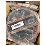 Retails for $152! 24" Counter Height Swivel Bar Stools, High Back Swivel Counter Stools with Black Faux Leather Upholstered Seat & Solid Wood Footrest, Counter Bar Chairs for Kitchen Island & Pub (Bro