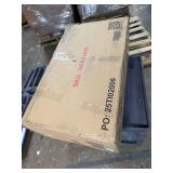 Retails for $152! 24" Counter Height Swivel Bar Stools, High Back Swivel Counter Stools with Black Faux Leather Upholstered Seat & Solid Wood Footrest, Counter Bar Chairs for Kitchen Island & Pub (Bro