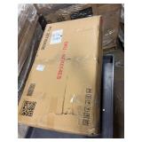 Retails for $152! 24" Counter Height Swivel Bar Stools, High Back Swivel Counter Stools with Black Faux Leather Upholstered Seat & Solid Wood Footrest, Counter Bar Chairs for Kitchen Island & Pub (Bro