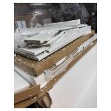 Retails for $220! Fameill White Vanity Desk with Mirror and Lights,Glass Top Vanity Table with 3 Drawers and Cabinets,Large HD Mirror Makeup Desk,3 Lighting Modes, Brightness Adjustable,45 in(L)