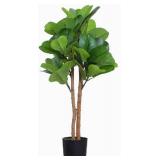 Retails for $735! Artificial Decor Bonsai Tree Realistic Ficus Large Fake Plant Artificial Fig Bonsai Simulation Plant 100cm for Home Decor Living Room Office (Color : 1m Banyan Tree)