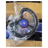 Retails for $150! XJD 12V Electric Wiggle Car Ride On Toy, 2 in 1 Wiggle Car Rechargeable Battery with Anti-Rollover Colorful Light-Emitting Wheel for Toddler Ride On Toys 3 Years and Up (Blue, 12V)