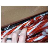 COOLWUFAN 24 Pack Christmas Candy Cane Lights, 17 in Outdoor Pathway Markers with Warm White LEDs, Holiday Decorations for Yard, Lawn, Garden, Walkway, Driveway, Christmas Party