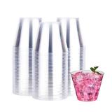RACETOP 9 oz 200 packs Clear Disposable Plastic Cups, Durable Plastic Cups Tumblers, Perfect for Parties, Wedding and Festival Events