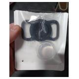 Waterproof Airtag Holder for Dog Collar, Soft Full-Body Protective Airtag Holder for Dog & Cat Collars, Ultra-Durable, Easy Installation, Lightweight Clear Airtag Case (Black, Regular)