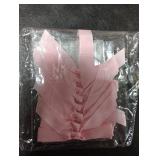 Pink Satin Ribbon Bow Hanging Garland, Bow Garland Bows Party Hanging Decortions, Girls Bows Birthday Baby Shower Decorations, Tying The Knot Bridal Shower Bachelorette Party Decor