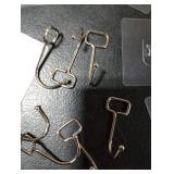 Large Adhesive Hooks 22Ib(Max),Waterproof and Rustproof Wall Hooks for Hanging Heavy Duty,Stainless Steel Towel and Coats Hooks to use Inside Kitchen Bathroom Home and Office 8 Pack (Transparent)