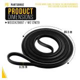 PartsBroz WE12M29 WE03X29897 Dryer Belt Drive fits for GE Dryer Belt Replacement, Whirlpool, Hotpoint, Kenmore Parts WE12M22 PS16542496 WE12M33 for GTD33EASK0WW GTD42EASJ2WW GTD42GASJ2WW GTD45EASJ2WS