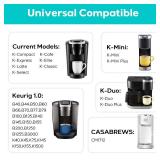 CASABREWS CASKF01 Reusable K Cups Coffee Pods for Keurig, Universal Stainless Steel Refillable Reusable K Cup Coffee Filters Compatible with Keurig 1.0 Coffee Machines, Eco-Friendly, BPA-Free