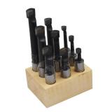 1/2 Boring Bar Set C6 9 Pcs Carbide Tipped Bars 3/4 Shank Lathe Tool