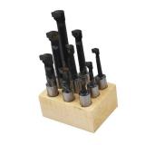 1/2 Boring Bar Set C6 9 Pcs Carbide Tipped Bars 3/4 Shank Lathe Tool
