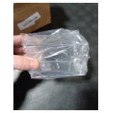 Pack of 1 Clear Acrylic Pencil Pen Holder Cup,Desk Accessories Holder,Makeup Brush Storage Organizer,Modern Design Desktop Stationery Organizer for Office School Home Supplies,2.6x 2.6x 4 inches