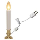 Brite Star Electric Window Candle Lamp - Perfect for Windows, Kitchen & Christmas Decor - Plug in 10 inch Brass Plated Base, White Candle Light, On/Off Switch