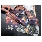 Allenjoy 5X7FT Snowflake Gold Glitter Christmas Wood Wall Holiday Photography Backdrop Xmas Rustic Barn Vintage Wooden Background for Kids Portrait Photo Studio Booth Photoshoot Photographer Props